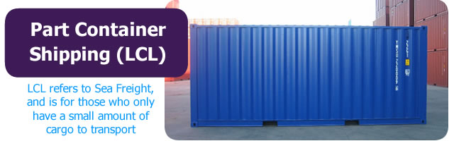 part container shipping lcl